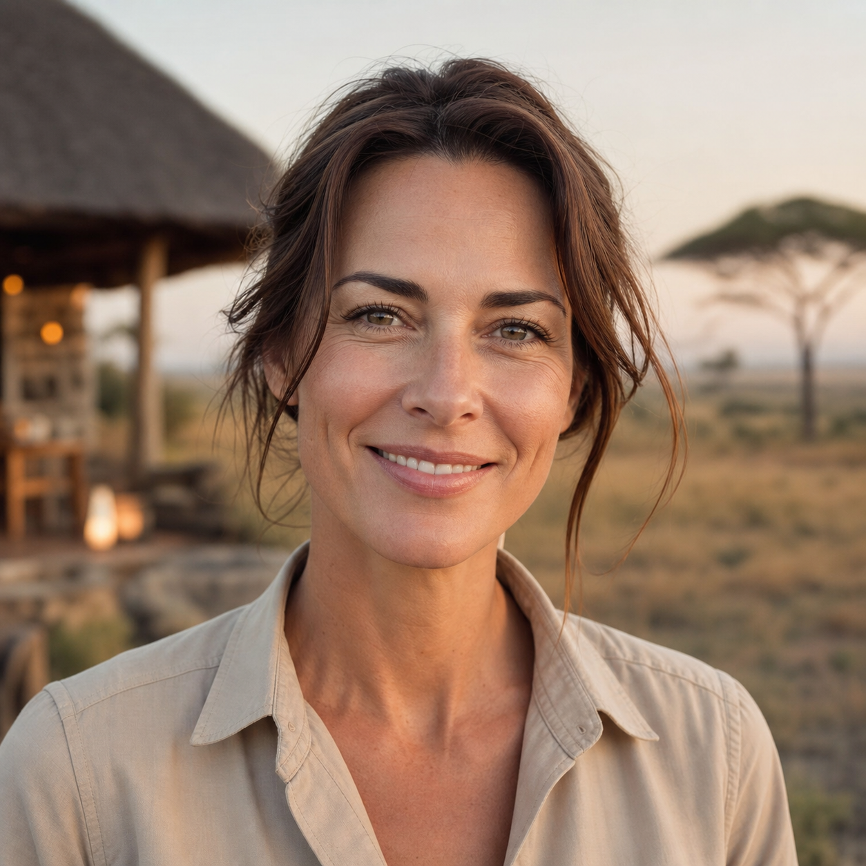 Emma Richardson during their East African journey