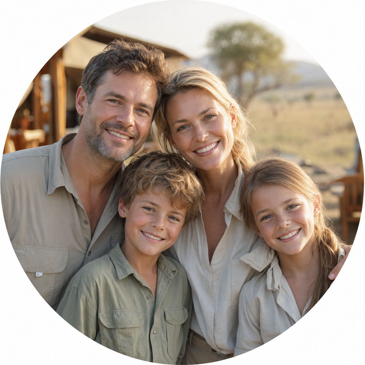 The Williams Family on safari