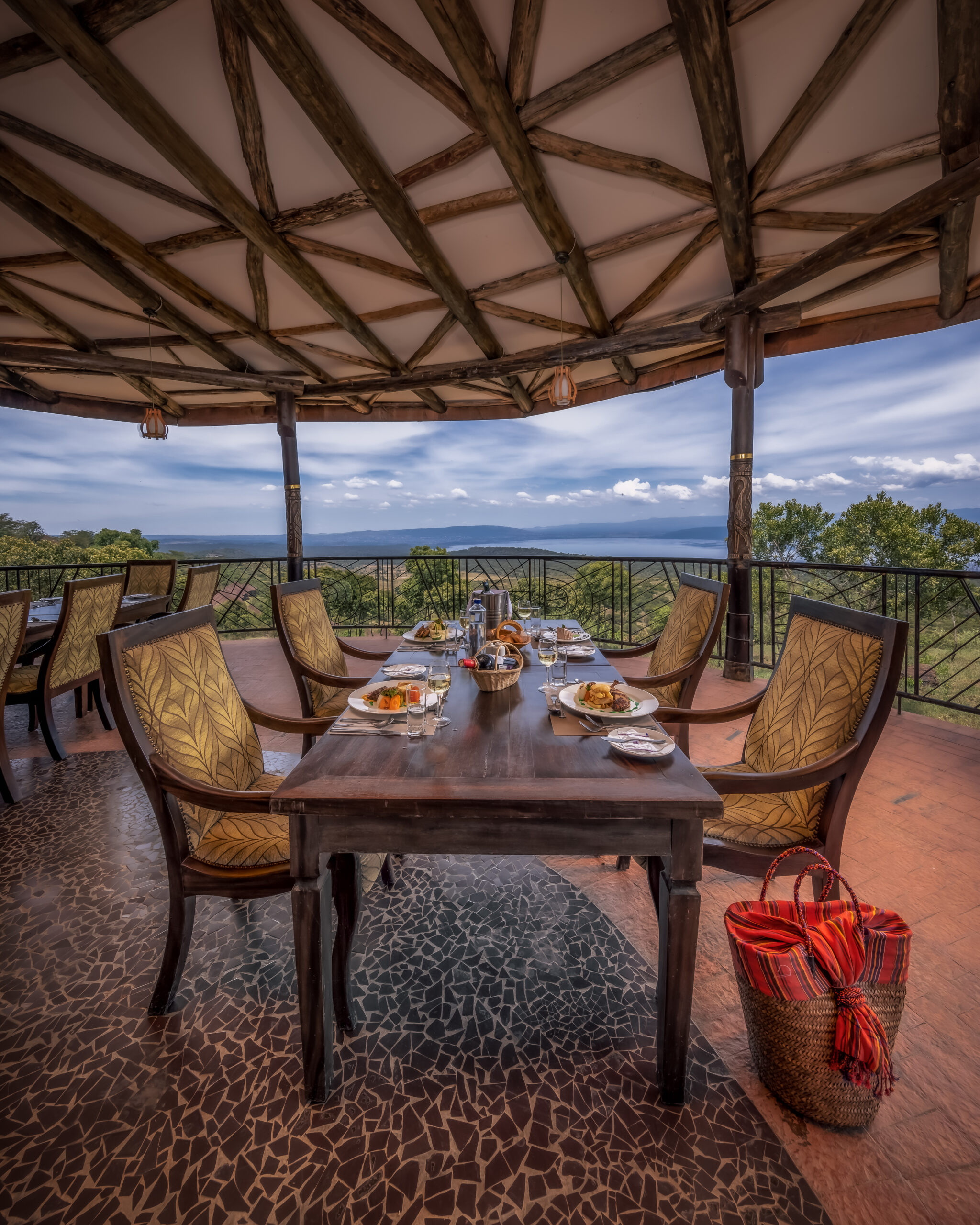 A memorable dining setting at the lodge